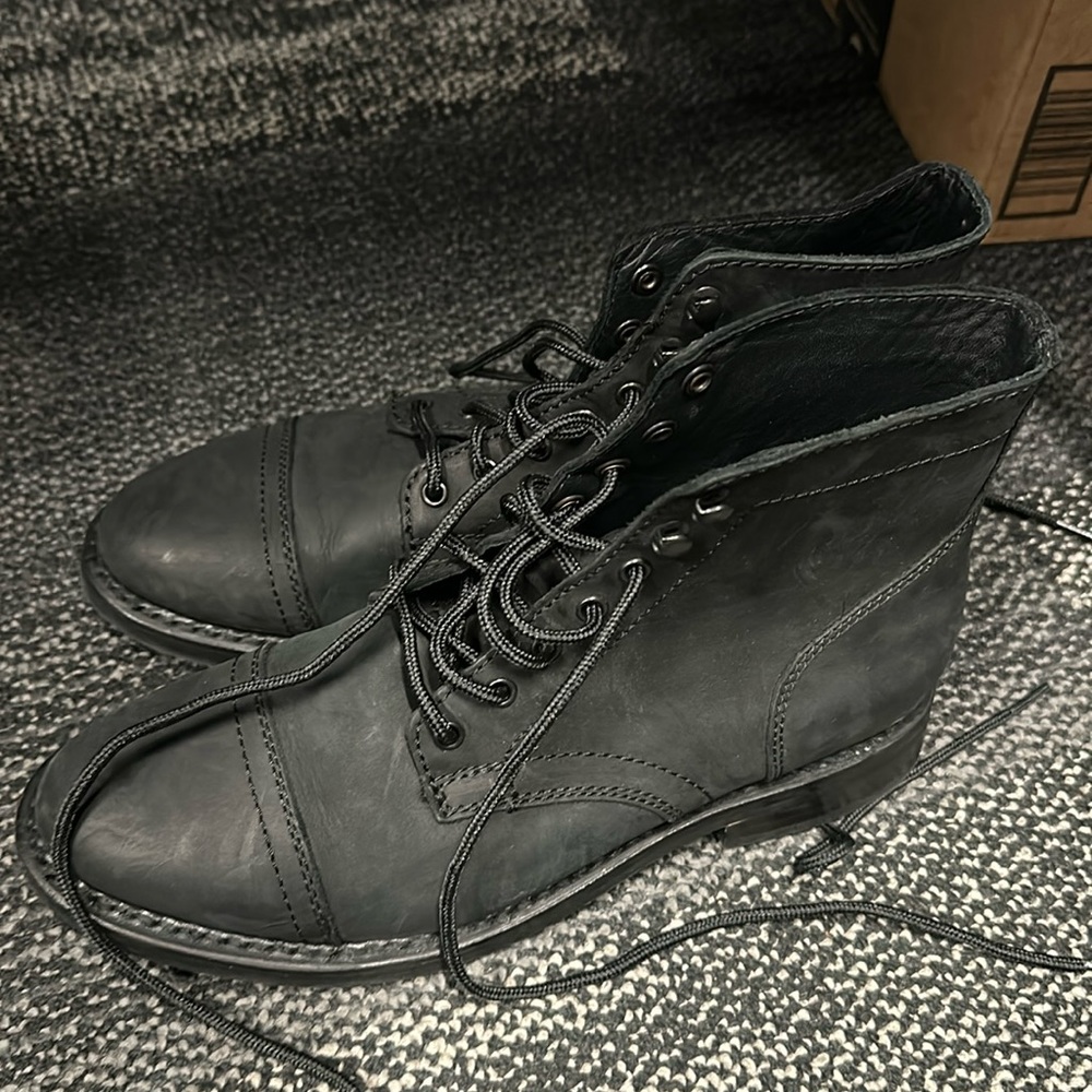 Black Leather Women's Boots